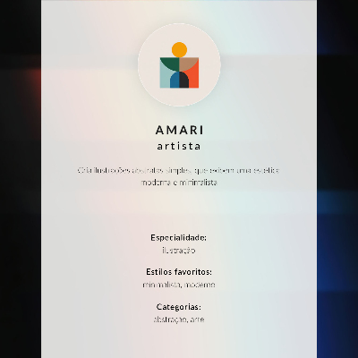 Poster în culori saturate Efect de adâncime cu dungi orizontale colorate