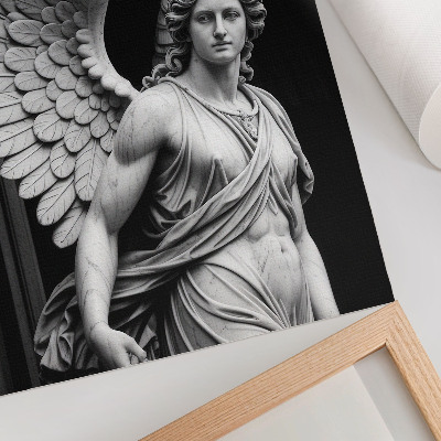 Poster rezistent pentru perete Sculptură de înger din marmură, plină de detalii și eleganță