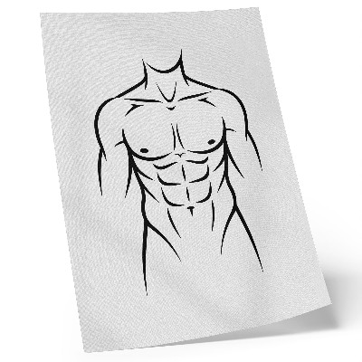 Poster în culori saturate Linii negre pe fundal deschis - estetică minimalistă