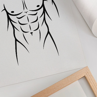 Poster în culori saturate Linii negre pe fundal deschis - estetică minimalistă