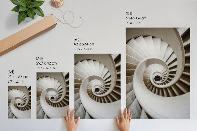 Grafică modernă pe pânză Scară în spirală arhitectură modernă