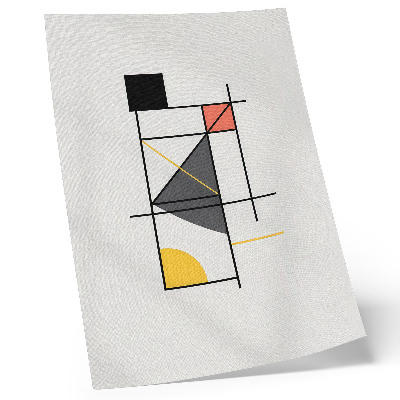 Poster rezistent pentru perete Linii de model geometric, forme moderne