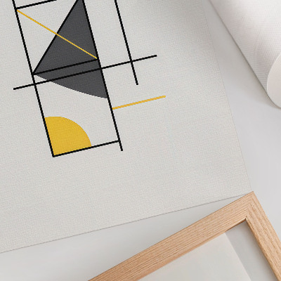 Poster rezistent pentru perete Linii de model geometric, forme moderne
