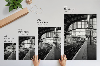 Poster rezistent pentru perete Modernitate, structură, spațiu, simetrie, ritm