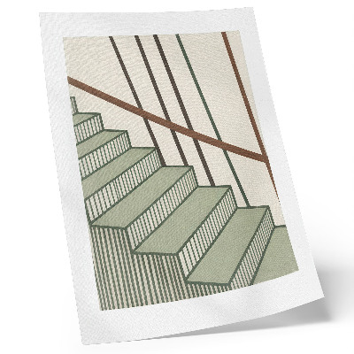 Poster rezistent pentru perete Geometrie scări dinamism minimalism eleganță