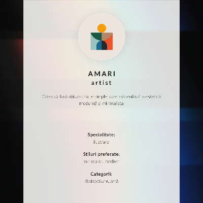 Poster în culori saturate Contraste minimaliste, dinamică, accent roșu