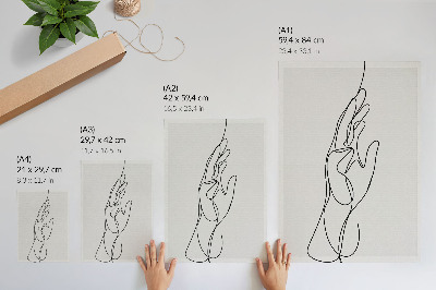 Grafică modernă pe pânză Linie minimalistă, eleganță, modernitate