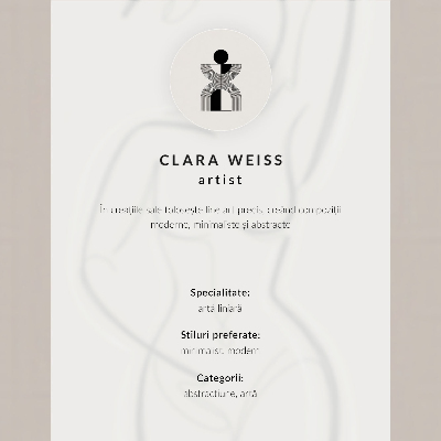Poster rezistent pentru perete Fețele bidimensionale aliniază modernitatea și eleganța