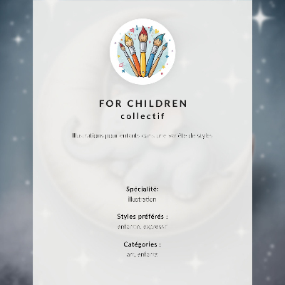 Poster în culori saturate Elefant adormit pe Lună în culori pastelate