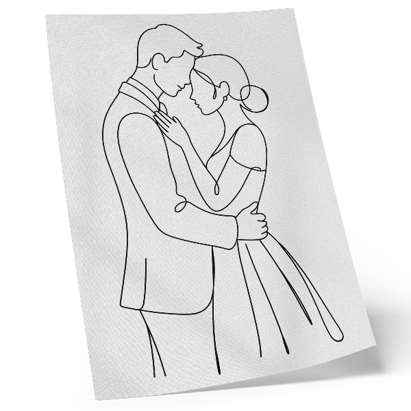 Poster rezistent pentru perete Figuri subțiri, linii perfecte, lipsă de detalii