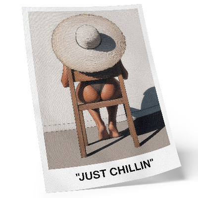 Poster rezistent pentru perete Pălărie cu design minimalist pentru o atmosferă relaxantă