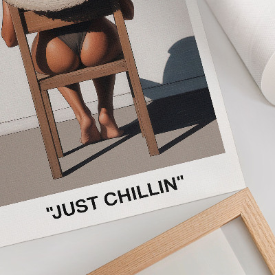 Poster rezistent pentru perete Pălărie cu design minimalist pentru o atmosferă relaxantă