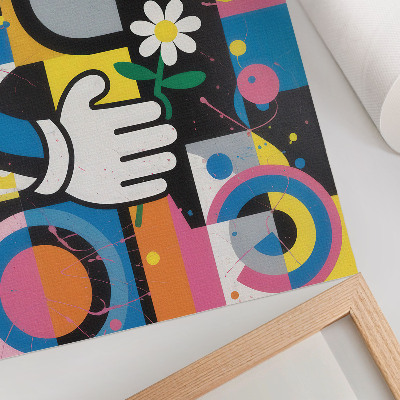 Poster rezistent pentru perete Abstracție geometrică, culori vii, contraste
