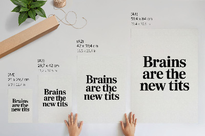 Poster în culori saturate Contrastează motivul tipografic cu un mesaj inspirator