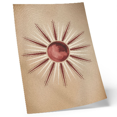 Poster rezistent pentru perete Stil boho, soare radiant, tonuri calde
