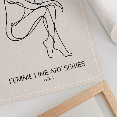 Poster rezistent pentru perete Linii subtile, eleganță, armonie