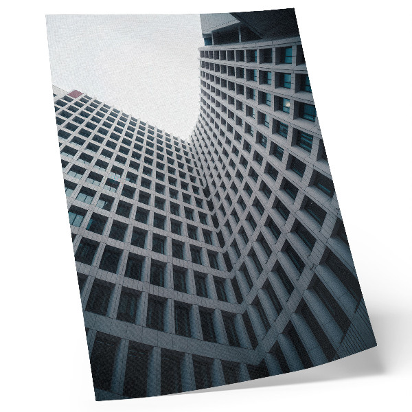 Poster în culori saturate Linii verticale de arhitectură modernă