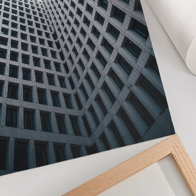 Poster în culori saturate Linii verticale de arhitectură modernă