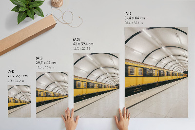 Grafică modernă pe pânză Metrou modern, linii line, dinamic