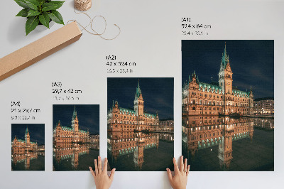 Poster rezistent pentru perete Arhitectura clasică reflectă lumina serii