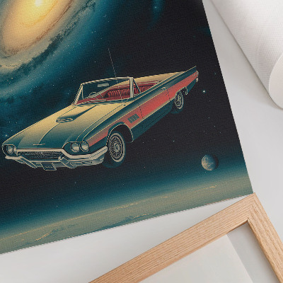 Poster rezistent pentru perete O mașină în spațiu este o combinație fantastică