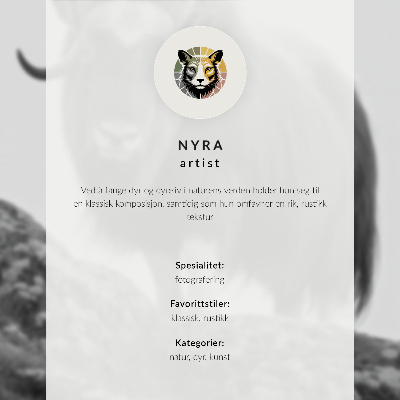 Poster în culori saturate Alb-negru contrastează cu reni maiestuoși