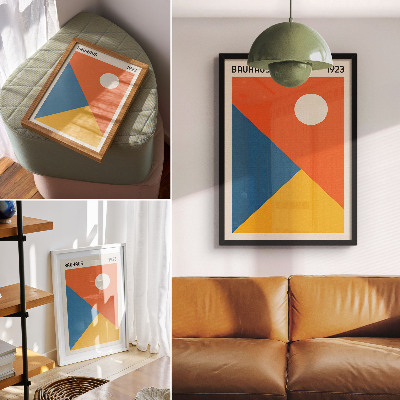 Poster în culori saturate Forme geometrice, culori intense, atmosferă modernă