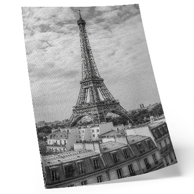 Grafică modernă pe pânză Elegant Turn Eiffel gri perspectivă modernă