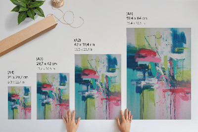 Poster rezistent pentru perete Culori intense, energie, abstracție