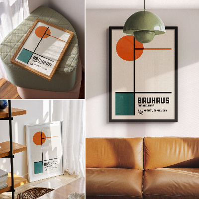 Poster în culori saturate Geometrie, culori, minimalism, modernitate, formă