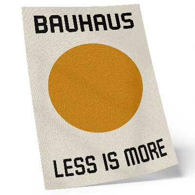 Poster rezistent pentru perete Fundal crem Bauhaus cu cerc minimalist