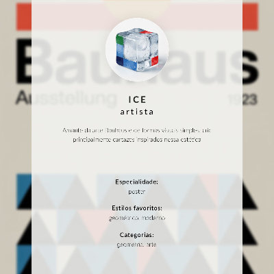 Poster rezistent pentru perete Fundal crem Bauhaus cu cerc minimalist