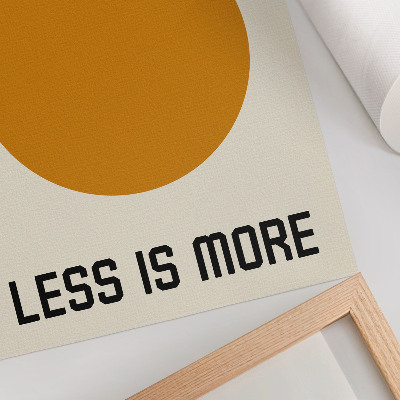 Poster rezistent pentru perete Fundal crem Bauhaus cu cerc minimalist