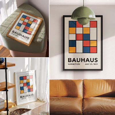 Poster în culori saturate Forme geometrice într-un stil minimalist