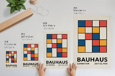 Poster în culori saturate Forme geometrice într-un stil minimalist