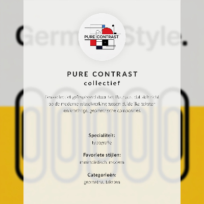 Grafică modernă pe pânză Stilul Bauhaus este dominat de simplitatea geometrică