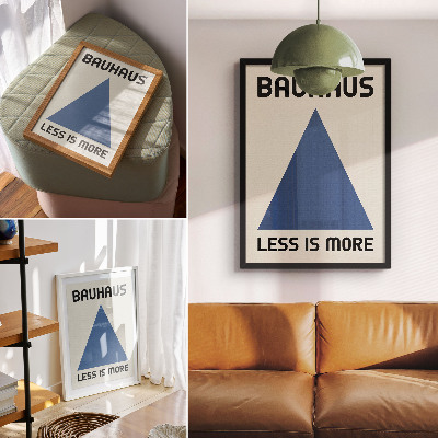 Grafică modernă pe pânză Stilul Bauhaus este dominat de simplitatea geometrică