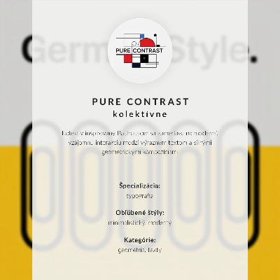 Grafică modernă pe pânză Stilul Bauhaus este dominat de simplitatea geometrică