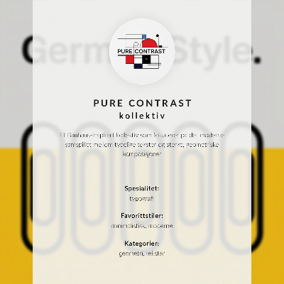 Grafică modernă pe pânză Stilul Bauhaus este dominat de simplitatea geometrică