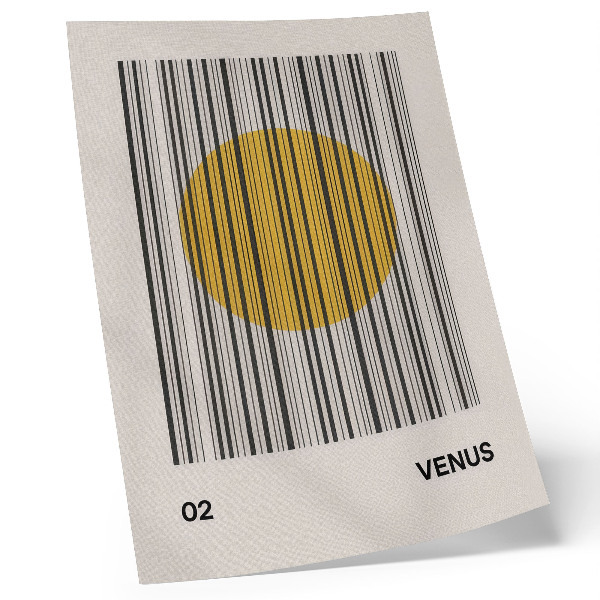 Poster rezistent pentru perete Linii de contrast cerc galben op art