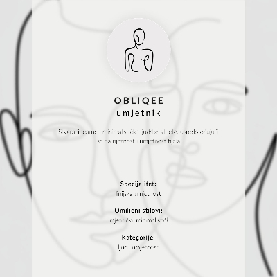 Grafică modernă pe pânză Eleganță minimalistă a compoziției conturului unei femei
