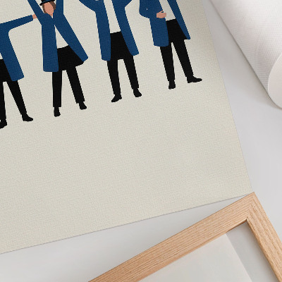 Poster rezistent pentru perete Personaje moderne în stil scandinav