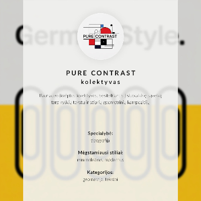 Grafică modernă pe pânză Literă în stil geometric cu picături colorate