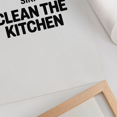Poster rezistent pentru perete Inscripție minimalistă cu motiv contrastant