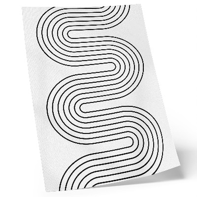 Grafică modernă pe pânză Linii contrastante, model abstract, modernitate
