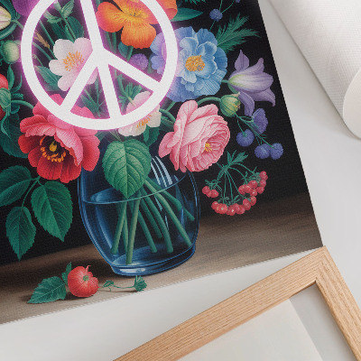 Poster rezistent pentru perete Un buchet de flori colorat, simbol al păcii