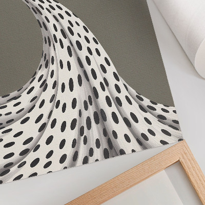 Poster în culori saturate Model minimalist de fundal bej cu puncte negre
