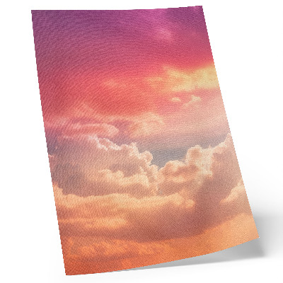 Poster în culori saturate Nori pastelați, apus de soare liniștit