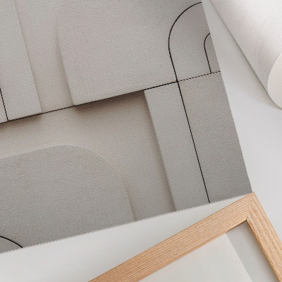 Poster în culori saturate Forme geometrice compoziție modernă eleganță