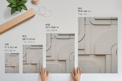 Poster în culori saturate Forme geometrice compoziție modernă eleganță